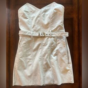 Large Strapless White Dress